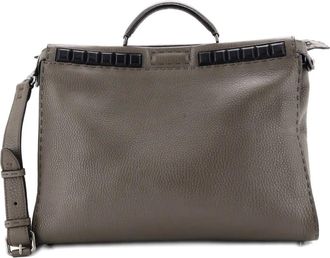 Fendi Borsa a tracolla Selleria Peekaboo - Verde