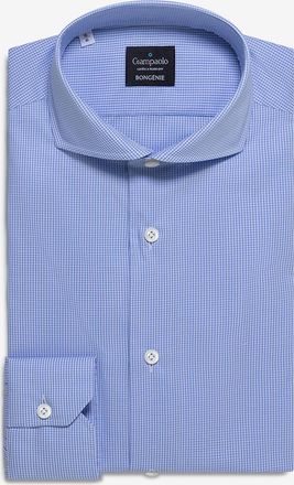 Giampaolo Fein kariertes Baumwollhemd mit italienischem Kragen