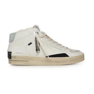 Crime London Sneakers, male, White, Size: 10 US SK8 Deluxe Mid