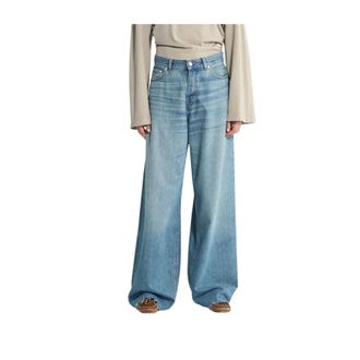 Haikure Wide Jeans, female, Blue, W25, Bethany Wide Leg Denim Jeans