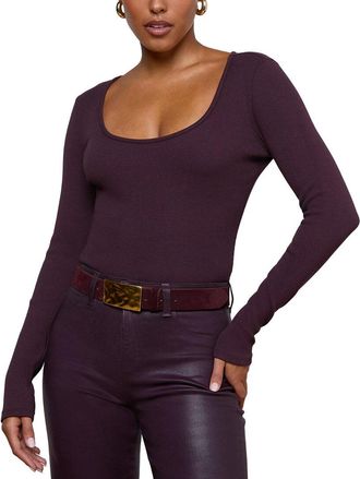L'agence Elara Scoop Neck Bodysuit