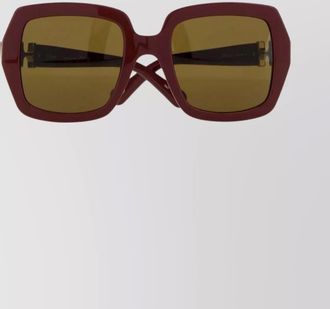 Chloé acetate square frame sunglasses with tinted lenses