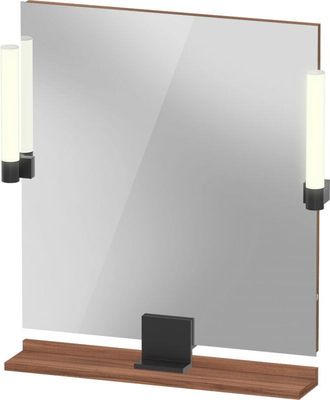 Duravit Duravit - Espejo Sivida, Negro Diamante Mate, 650x36x650mm, Luz