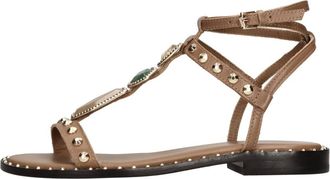 Ash Ash, Schoenen, Dames, Bruin, 40 EU, Leer, Penny Platte Sandalen