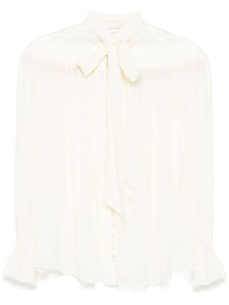 Zimmermann shimmering buttons blouse - women - Viscose - 1 - Neutrals