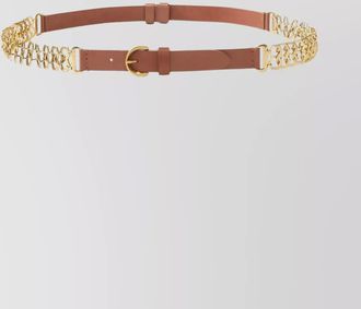 Pinko leather chain belt