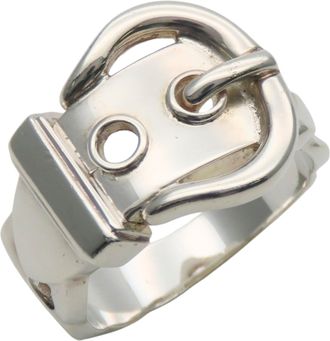 Herm&egrave;s Silver 925 Band Ring (Pre-Owned)