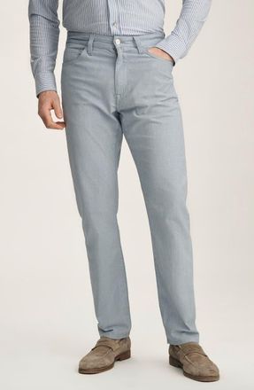 34 Heritage Courage Stretch Twill Straight Leg Pants in Blue Honeycomb at Nordstrom, Size 36 X 32