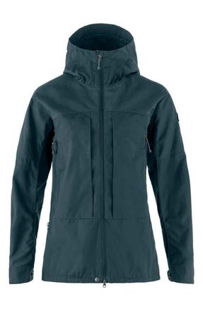 Fj&auml;llr&auml;ven Bergtagen G-1000 Water Resistant Hooded Jacket in Mountain Blue at Nordstrom, Size Medium
