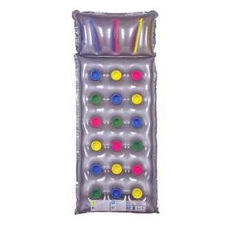 Trade Shop Trade Shop - Materasso Gonfiabile Singolo Materassino 1 Posto 188x72cm Argento Mare Spiaggia