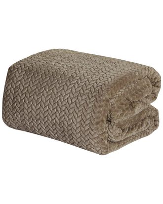 Luxury Home Chevron Braided All-Season Blanket