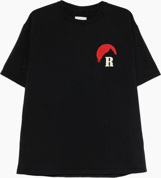 Rhude Mens Moonlight Regatta T-Shirt Black - Size: 38