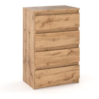 OEM C&oacute;moda Roble Wotan 60 Cm 4s Mueble Tv Mueble Para Sal&oacute;n Dormitorio