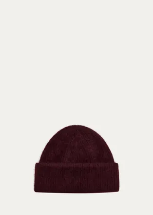 Fleurette Brushed Cashmere Beanie