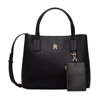 Tommy Hilfiger Handbags, female, Black, Size: ONE SIZE Icon Mini Satchel