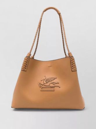 Etro woman shoulder tote bag braided handles