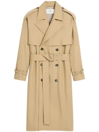 Ami Trench in lana vergine - Toni neutri