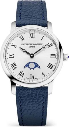 Frederique Constant Classics Slimline Moonphase 30mm - Argento