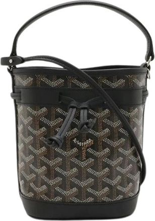 Goyard Pre-owned Petit Flot Mini Coated Canvas 2way Bag - Dames - Vintage Tas - Zwart - ONE Size - Vintage