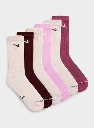 Nike Womens Everyday Elevated ribbed socks 6-pack