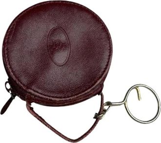 Dior Pre-owned Lady Dior Portemonnee/Sleutelhanger - Dames - Vintage Accessoires - Rood - ONE Size - Leer - Vintage