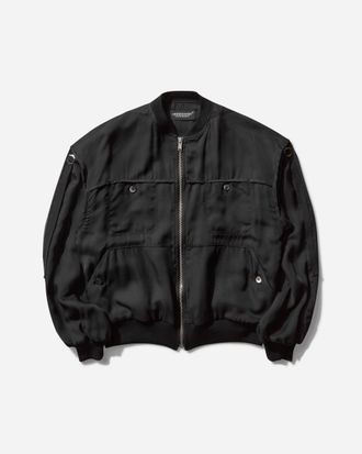 Undercover Women s Straps Bomber Jacket Black