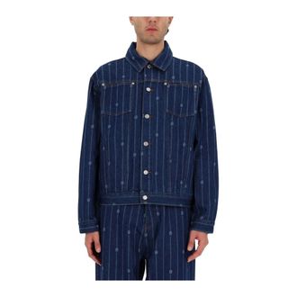 Dr&ocirc;le de Monsieur Relaxed Fit Stand Collar Zip-Up Jacket - Heren - Jassen - Blauw - Maat: L