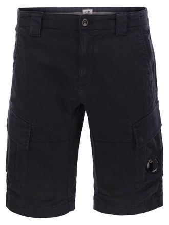 C.P. Company Stretch Cotton Satin Cargo Shorts