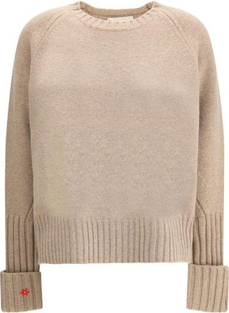 Tory Burch Beige Merino Wool Womens Sweatshirt