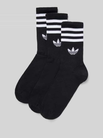 adidas Originals Socken mit Logo im 3er-Pack in Black, Gr&ouml;&szlig;e 43-46