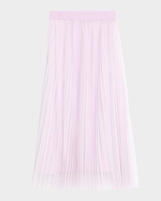 Fabiana Filippi Pleated Tulle Midi Skirt