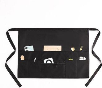OEM Delantal De Camarero Con Bolsillos Con Cremallera (paquete De 2) - Delantales Unisex - Delantal De Media Cintura Para Camarero