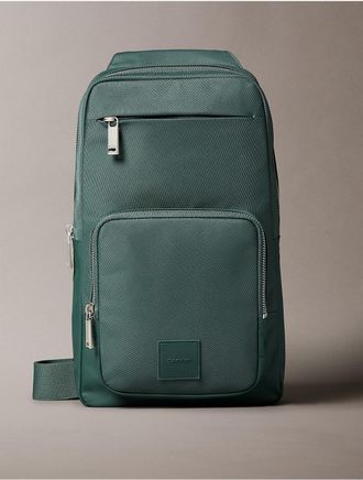 Calvin Klein Mens Utility Sling Bag - Green