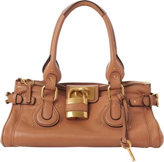 Chlo&eacute; Paddington Bag - Dames - Handtassen - Bruin - ONE Size - Katoen - Tassen