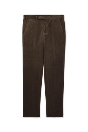 Ermenegildo Zegna Slim-Fit Cotton-Blend Corduroy Trousers