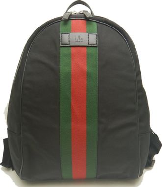 Gucci Black Nylon Canvas Backpack (Pre-Owned)