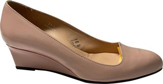 Tod's TodS Pre-owned Womens Pointed Wedge in Pink Leather - Size 34.5 EU/IT