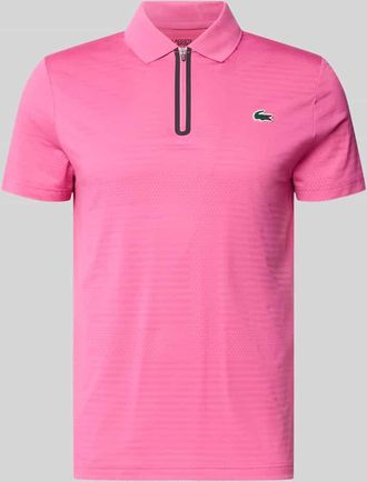 Lacoste Sport Slim Fit Poloshirt aus schnelltrocknendem Material in Pink, Gr&ouml;&szlig;e XXXL
