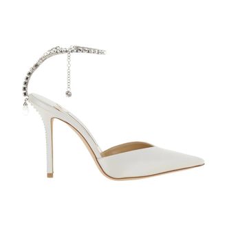 Jimmy Choo London Dames, Schoenen, Wit, Maat: 37 EU Leer