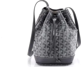 Goyard Petit Flot Bucket Bag Coated Canvas PM