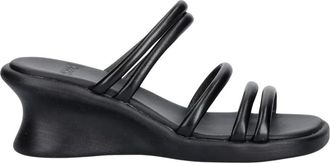 Camper Louise Sandaal - Dames - Sleehakken - Zwart - 41 EU - Leer - Schoenen