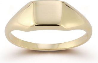 Ember Fine Jewelry 14K Gold Small Square Signet Ring