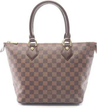 Louis Vuitton Brown Ebene Coated Canvas Pvc Damier Canvas Leather Handbag Tote Bag (Pre-Owned)