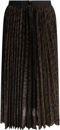 sacai Leopard Skirt