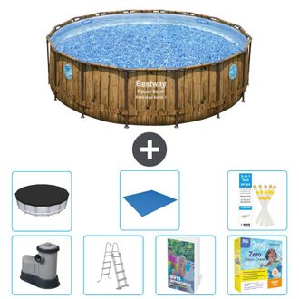 Bestway Piscina Bestway Power Steel Redonda - 488x122 Cm - 8-piezas S546