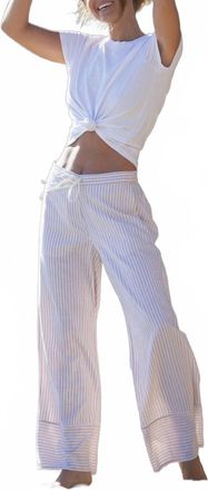 Lovestitch Brisbane Striped Pant In White