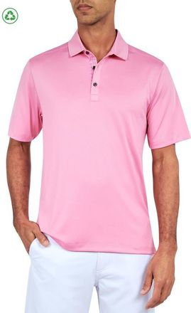ConStruct Regular Fit Solid Recycled Performance Golf Polo in Pink at Nordstrom, Size Xx-Large