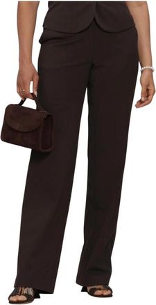 Ibana Pava Broeken - Dames - Straight fit broeken - Bruin - L - Leer - Broeken