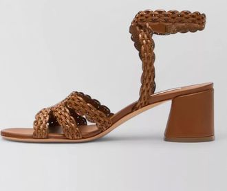 Casadei cleo mid heel sandals ankle strap
