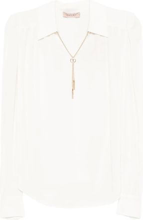 Twin-Set Blusa con decorazione - Bianco